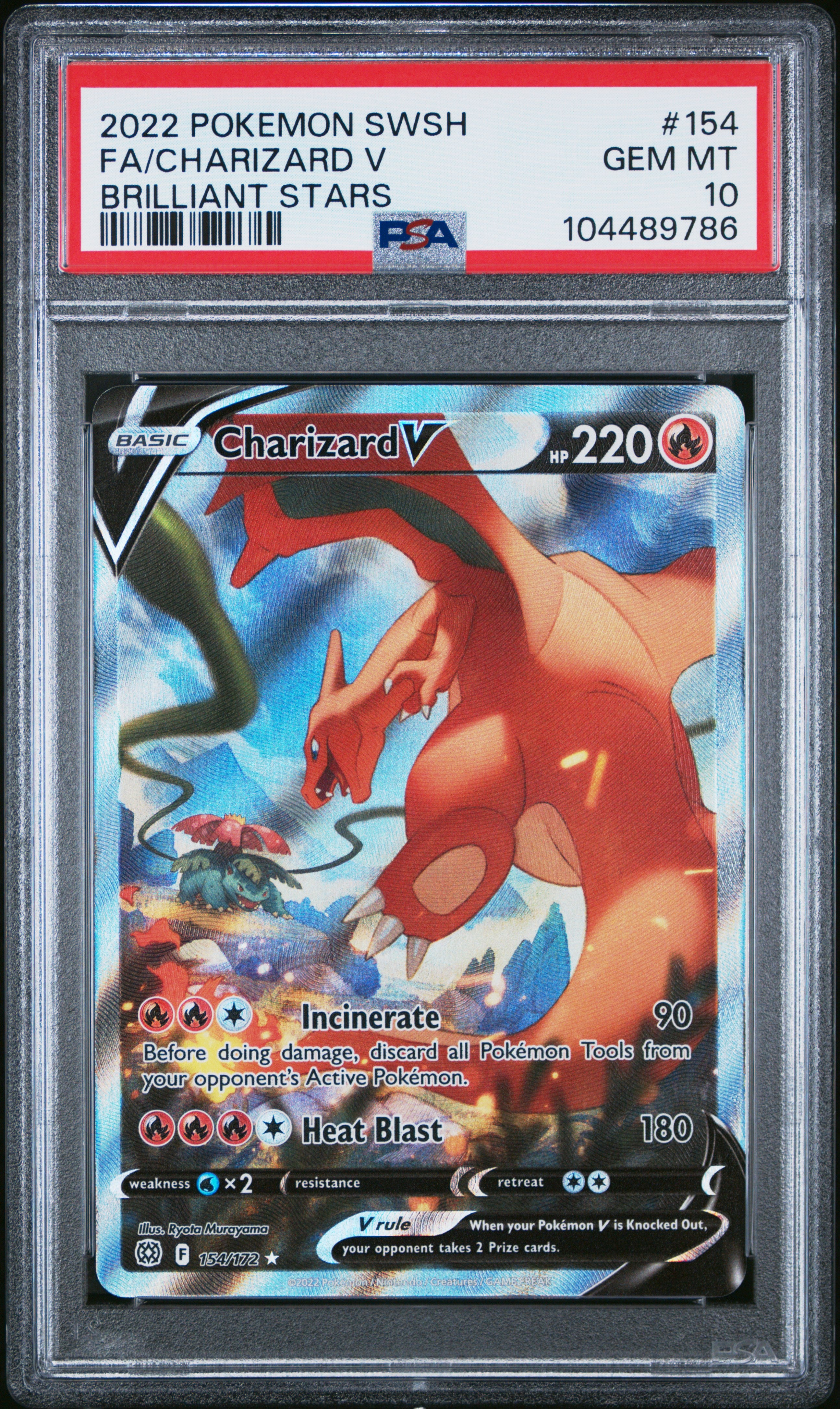 Charizard V 154 Brilliant Stars Pokemon PSA 10